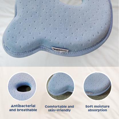 maooa™ Premium Memory Foam Baby Pillow – Blue
