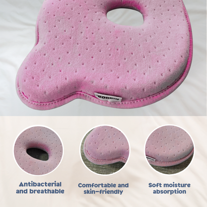 maooa™ Premium Memory Foam Baby Pillow – Pink