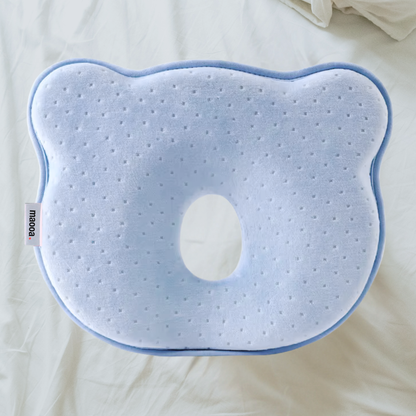 maooa™ Premium Memory Foam Baby Pillow – Blue